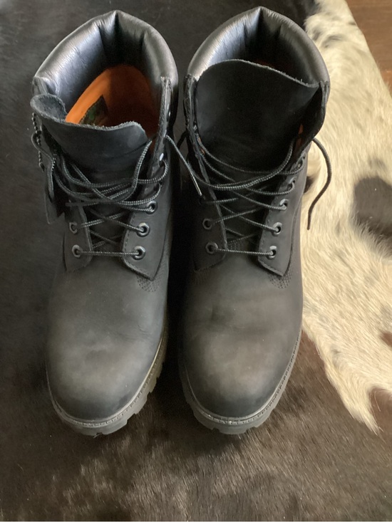 Timberland Black Lace-Up Men\'s Work Boots